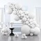 PartyWoo White Balloons, 100 pcs Matte White Balloons Different Sizes Pack of 36 Inch 18 Inch 12 Inch 10 Inch 5 Inch White Balloons for Balloon Garland or Balloon Arch as Party Decorations